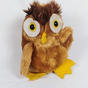 Vintage 1978 ANVA Owl Plush 6” Made in Taiwan 🦉✨
